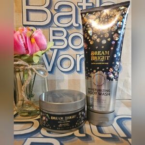 NWT Bath and Body Works Dream Bright Set -Blue and Silver